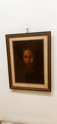 Face of Jesus, 1800s, Oil on Canvas, Framed-QLH-1742727