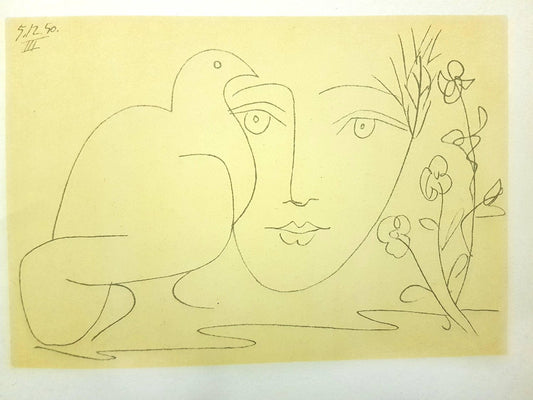 Face of Peace - Lithograph 1951