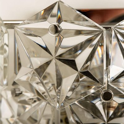 Faceted Crystal and Chrome Sconce by Kinkeldey, Germany, 1970s-VDW-839170