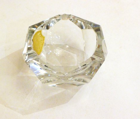 Faceted Crystal Ashtray from Val-St-Lambert, 1960s-RNR-1186395