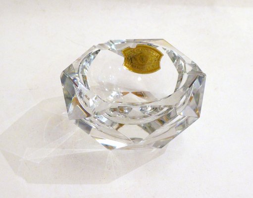 Faceted Crystal Ashtray from Val-St-Lambert, 1960s-RNR-1186395