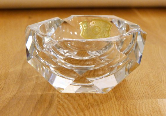 Faceted Crystal Ashtray from Val-St-Lambert, 1960s-RNR-1186395