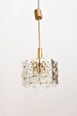 Faceted Two-Tier Crystal Chandelier from Kinkeldey, 1970s-KL-620299