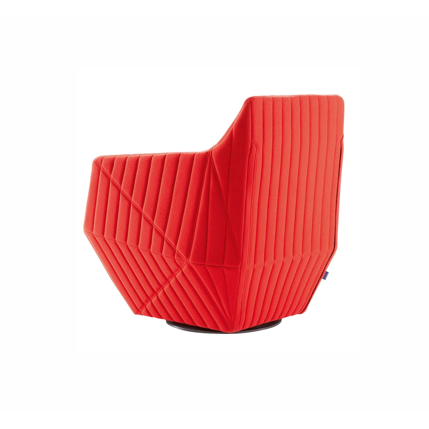 Facett - Swivel Fabric Armchair With Armrests by Ligne Roset