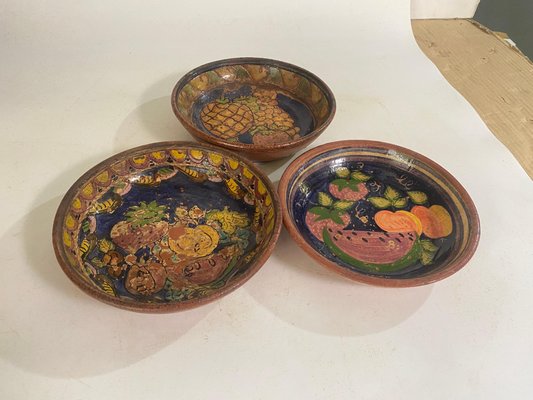 Faience Plates, Portugal, 20th Century, Set of 3-UR-1734471