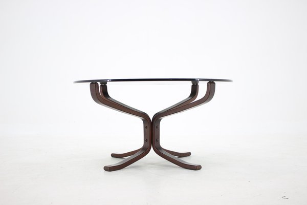 Falcon Coffee Table with Glass Top by Sigurd Ressell for Vatne Møbler Falcon, 1960-TZ-1079046