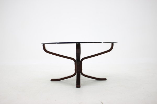 Falcon Coffee Table with Glass Top by Sigurd Ressell for Vatne Møbler Falcon, 1960-TZ-1079046