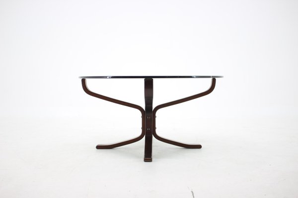 Falcon Coffee Table with Glass Top by Sigurd Ressell for Vatne Møbler Falcon, 1960-TZ-1079046