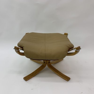 Falcon Leather Hocker Chair by Sigurd Ressel for Vatne Furniture, 1970s-BGP-1231473