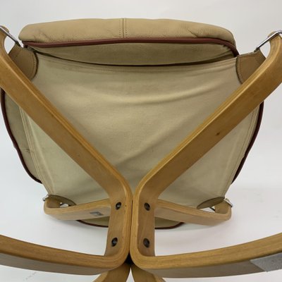 Falcon Leather Hocker Chair by Sigurd Ressel for Vatne Furniture, 1970s-BGP-1231473