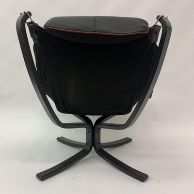 Falcon Leather Lounge Chair by Sigurd Ressel for Vatne Furniture, 1970s-BGP-1233942