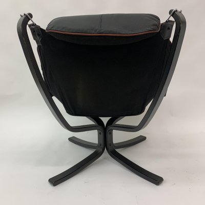 Falcon Leather Lounge Chair by Sigurd Ressel for Vatne Furniture, 1970s-BGP-1233942