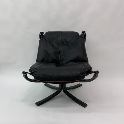 Falcon Leather Lounge Chair by Sigurd Ressel for Vatne Furniture, 1970s-BGP-1233942