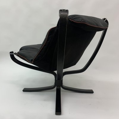 Falcon Leather Lounge Chair by Sigurd Ressel for Vatne Furniture, 1970s-BGP-1233942