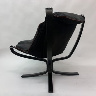 Falcon Leather Lounge Chair by Sigurd Ressel for Vatne Furniture, 1970s-BGP-1233942