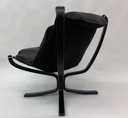 Falcon Leather Lounge Chair by Sigurd Ressel for Vatne Furniture, 1970s-BGP-1233942