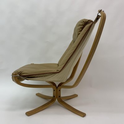 Falcon Leather Lounge Chair by Sigurd Ressel for Vatne Furniture, 1970s-BGP-1231472