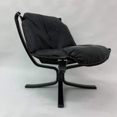 Falcon Leather Lounge Chair by Sigurd Ressel for Vatne Furniture, 1970s-BGP-1233942