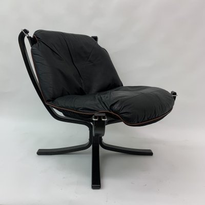 Falcon Leather Lounge Chair by Sigurd Ressel for Vatne Furniture, 1970s-BGP-1233942