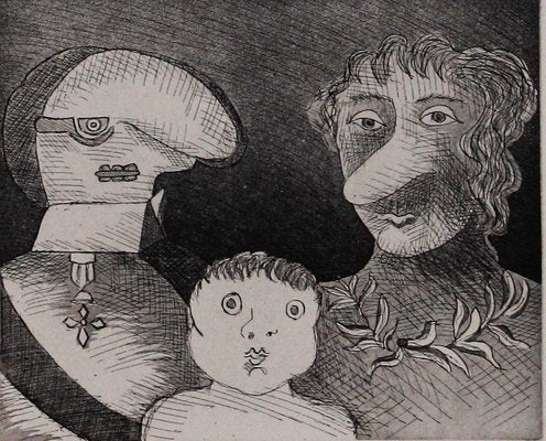 Family Etching by Enrico Baj, 1971-KHH-595532