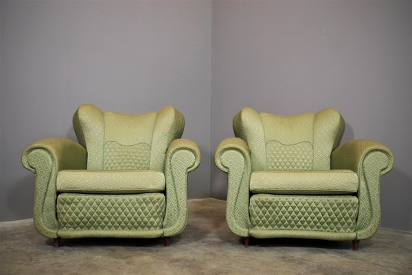 Fan Armchairs in the style of Polo Buffa, 1950s, Set of 2-KNM-1142356