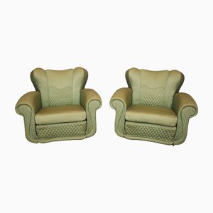 Fan Armchairs in the style of Polo Buffa, 1950s, Set of 2-KNM-1142356