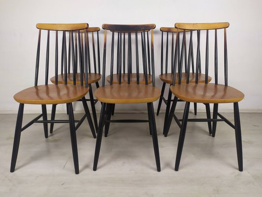 Fannett Dining Chairs by Ilmari Tapiovaara, Set of 6-EAD-1138813