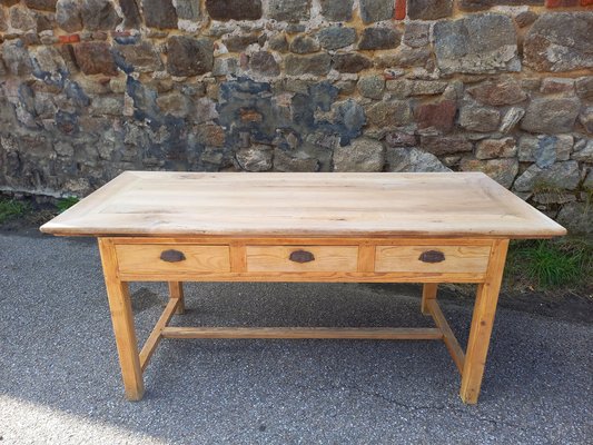 Farm Table with Drawers, 1930s-TUK-2042957