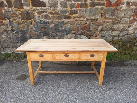 Farm Table with Drawers, 1930s-TUK-2042957