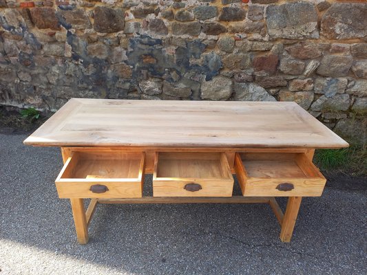 Farm Table with Drawers, 1930s-TUK-2042957