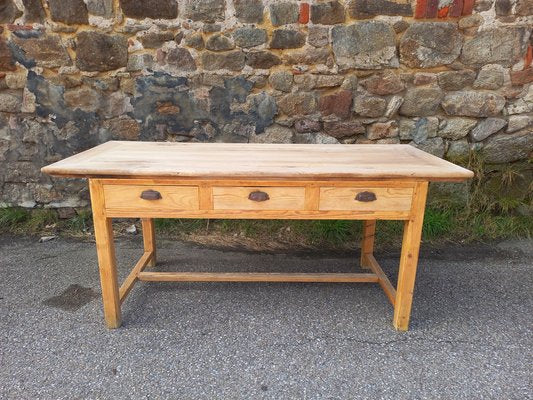 Farm Table with Drawers, 1930s-TUK-2042957