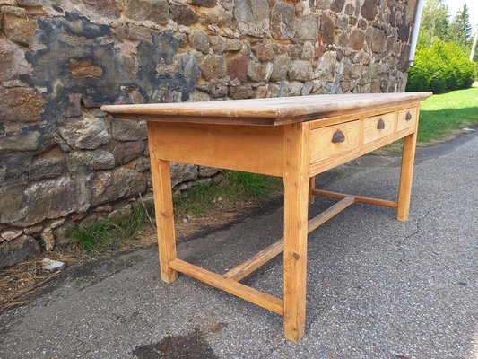 Farm Table with Drawers, 1930s-TUK-2042957