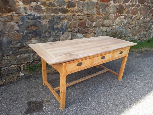 Farm Table with Drawers, 1930s-TUK-2042957