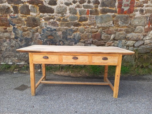 Farm Table with Drawers, 1930s-TUK-2042957