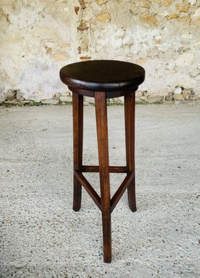 Farmhouse Barstool on Tripod Legs, 1930s-OJT-1794578