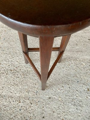 Farmhouse Barstool on Tripod Legs, 1930s-OJT-1794578