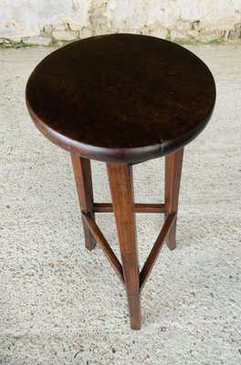 Farmhouse Barstool on Tripod Legs, 1930s-OJT-1794578