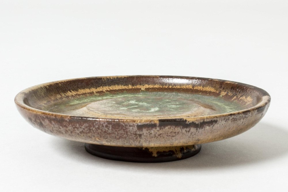 Farsta Platter in Stoneware by Wilhelm Kåge for Gustavsberg, 1940s