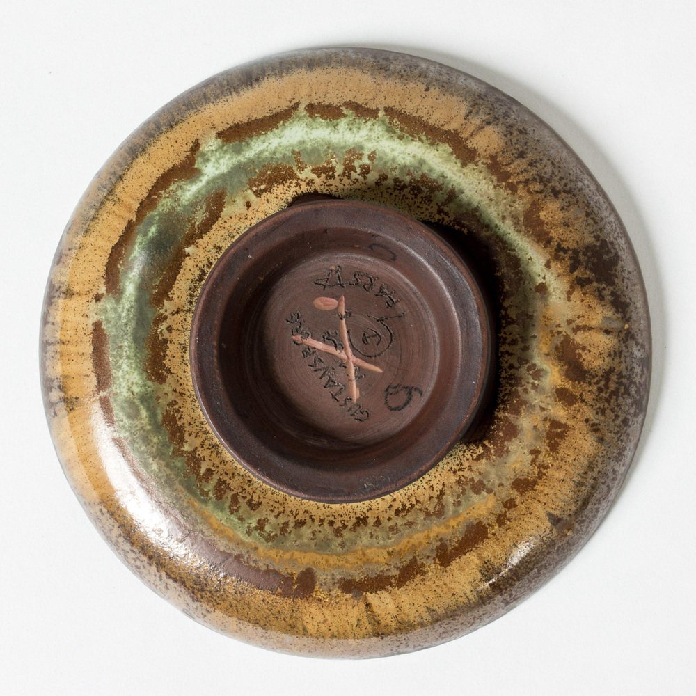 Farsta Platter in Stoneware by Wilhelm Kåge for Gustavsberg, 1940s