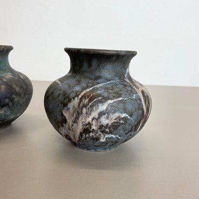 Fat Lava Abstract Pottery Vases by Ruscha, Germany, 1960s, Set of 2-QZ-1134662