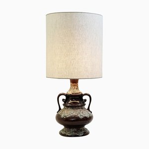 Fat Lava Brown Ceramic Table Lamp-FGA-923347