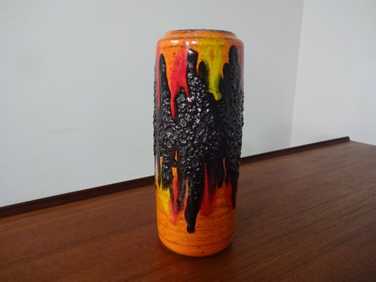 Fat Lava Ceramic No. 532-28 Vase from Scheurich, 1970s-RDW-623088