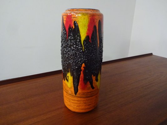 Fat Lava Ceramic No. 532-28 Vase from Scheurich, 1970s-RDW-623088