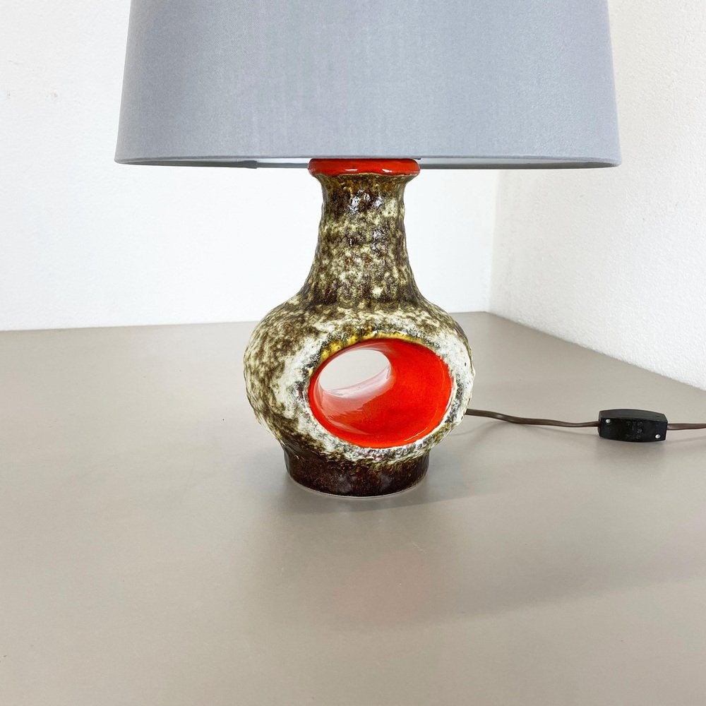 Fat Lava Ceramic Pottery Table Light by Dümler and Breiden, Germany, 1960s