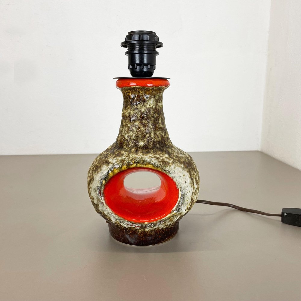 Fat Lava Ceramic Pottery Table Light by Dümler and Breiden, Germany, 1960s-QZ-1452170