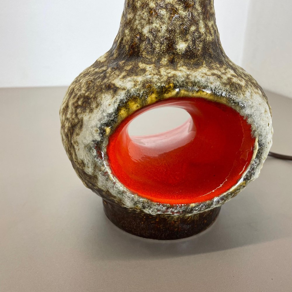 Fat Lava Ceramic Pottery Table Light by Dümler and Breiden, Germany, 1960s-QZ-1452170