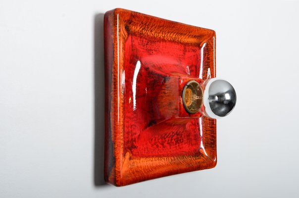 Fat Lava Ceramic Sconce from Hustadt Leuchten, 1970s-IV-851794