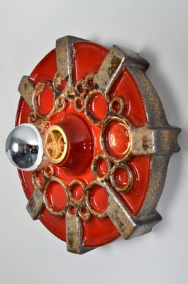 Fat Lava Ceramic Sconce from Hustadt Leuchten, 1970s-IV-743716