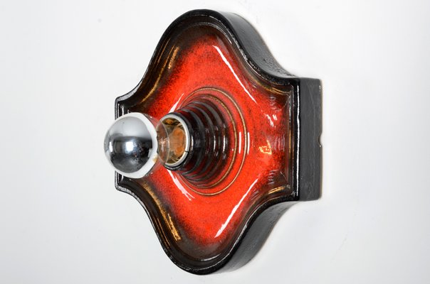 Fat Lava Ceramic Sconce from Hustadt Leuchten, 1970s-IV-743720