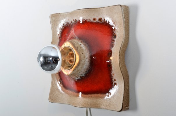 Fat Lava Ceramic Sconce from Hustadt Leuchten, 1970s-IV-743725